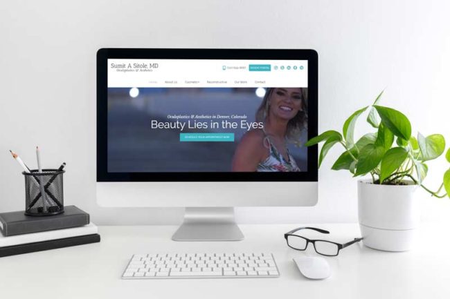 eye doctor web design