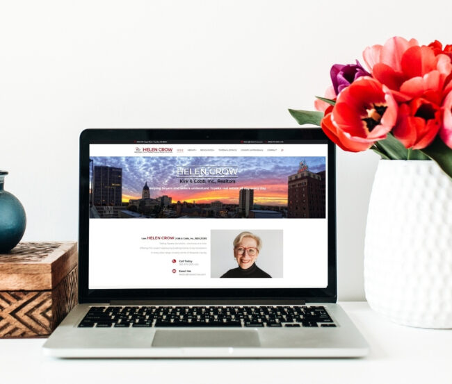 new website home page design expert topeka realtor