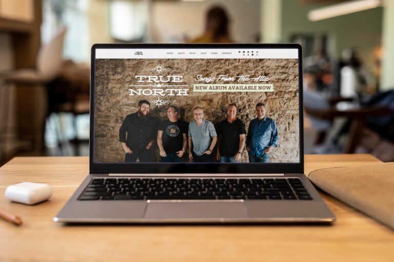 local Kansas country band website design